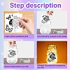 PVC Lamp Film for DIY Colorful Light Hanging Lamp Frosted Glass Jar DIY-WH0505-003-4