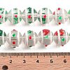 Glass with Enamel Beads Strands GLAA-M047-01C-4