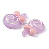 Opaque Resin Cabochons RESI-WH0035-03D-2