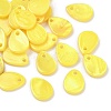 Spray Painted Natural Freshwater Shell Teardrop Charms SHEL-K006-47C-1