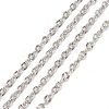 Tarnish Resistant 304 Stainless Steel Cable Chains CHS-N002-02A-P-1