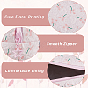 2Pcs 2 Styles Portable Travel Polyester Cosmetic Zipper Storage Clutch Bags ABAG-CY0001-01E-5