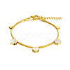 Elegant Stainless Steel Heart Charm Bracelets YI5827-2-2