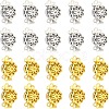 20Pcs 2 Colors Brass Box Clasps KK-CA0001-75-1
