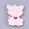 Food Grade Eco-Friendly Silicone Kitten Cabochons SIL-T052-08B-2