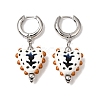 Brass Hoop Dangle Earrings KK-CBA8324-26P-02-4