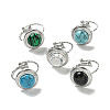 304 Stainless Steel Open Cuff Rings RJEW-C079-11P-1
