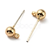 Brass Stud Earring Findings FIND-R144-13B-G14-2