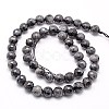 Natural Larvikite Beads Strands G-G736-01-6mm-2