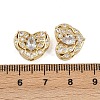 Brass Pave Cubic Zirconia Multi-strand Links ZIRC-F145-08G-01-3