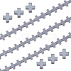 2 Strands Electroplated Non-Magnetic Synthetic Hematite Beads Strands G-FH0002-58-1