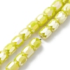 Electroplate Glass Beads Strands EGLA-K015-08-2