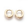 304 Stainless Steel Huggie Hoop Earrings X-EJEW-O087-09A-1