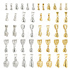 88Pcs 22 Styles Brass Ice Pick Pinch Bails KK-TA0001-27-2
