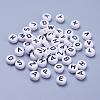 Acrylic Horizontal Hole Letter Beads OACR-E001-19-1