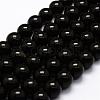 Natural Golden Sheen Obsidian Beads Strands G-F364-08-10mm-1