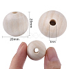 Natural Unfinished Wood Beads WOOD-S651-A20mm-LF-3