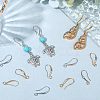 40Pcs 2 Colors Brass Earring Hooks KK-BBC0021-72-4