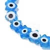 Handmade Evil Eye Lampwork Beads Strands LAMP-G166-02D-3