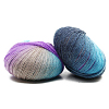 Rainbow Single-strand Dyed Thread Gradient Color Pure Wool Thread YCOR-PW0001-001M-1