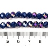 Baking Electroplate Glass Beads Strands DGLA-A039-J6MM-B04-4
