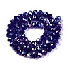 Electroplate Glass Beads Strands EGLA-A044-T8mm-B06-3