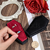 1Pc Coffin Shaped Velvet Ring Organizer Boxes AJEW-BBC0001-08-3