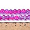 1 Strand Transparent Crackle Glass Round Beads Strands X-CCG-Q002-10mm-09-5