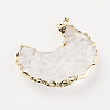 Natural Quartz Crystal Pendants G-G737-26-2