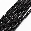 Natural Black Onyx Beads Strands G-P161-19-4x2mm-1