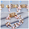 6 Sets 2 Colors 3-Strand 6-Hole Brass Filigree Box Clasps KK-SC0002-98-4