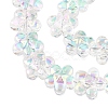 Electroplate Glass Beads Strands EGLA-T028-02C-3