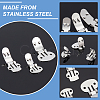 60Pcs 3 Style Iron Large Flat Blank Clips IFIN-PH0001-77-4
