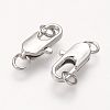 Brass Lobster Claw Clasps X-KK-KK801-P-2