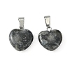 Natural Larvikite Pendants X-G-Q371-14-2