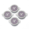 Alloy Enamel Links Connectors ENAM-TAC0003-01S-01H-1