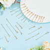 24Pcs 6 Style Brass Cable Chain Extender KK-GO0001-54-5
