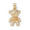 Brass Micro Pave Cubic Zirconia Pendants KK-M240-11-3