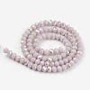 Electroplate Opaque Solid Color Glass Beads Strands LS-EGLA-A034-P6mm-L08-2