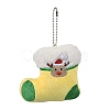 Christmas Theme Cloth Plush Doll Pendant Decorations HJEW-D030-01H-1