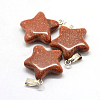 Star Natural & Synthetic Mixed Stone Pendants G-Q367-M-3