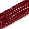 Opaque Spray Painted Glass Beads LS-GLAA-ZX008-4mm-18O-1