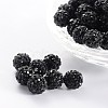 Pave Disco Ball Beads X-RB-A130-10mm-13-1