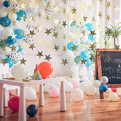10Pcs Paper Star Congratuation Banners AJEW-CN0005-40B-1