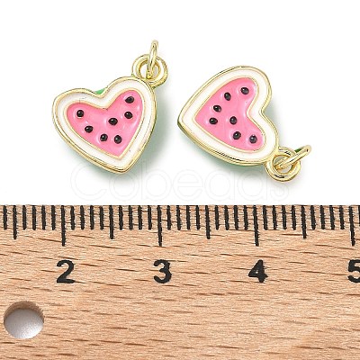 Brass Enamel Pendants KK-H259-11B-G02-1