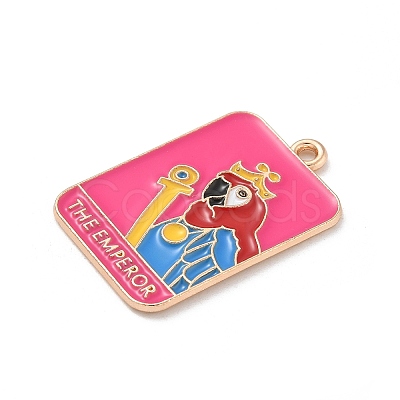 Tarot Alloy Enamel Pendants ENAM-A008-47KCG-05-1