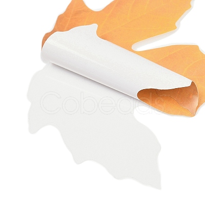 50Pcs Maple Leaf Theme Paper Stickers STIC-P017-C02-1
