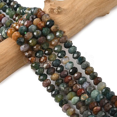 Natural Indian Agate Bead Strands G-D344-A04-1