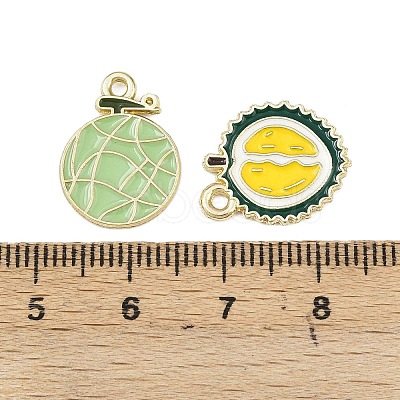 Alloy Enamel Pendants FIND-G100-03G-1