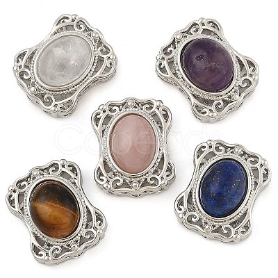 Natural Mixed Gemstone Multi-Strand Links KK-M304-05P-1